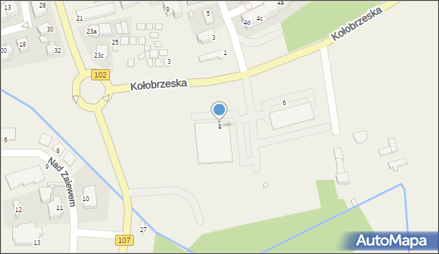 Dziwnówek, Kołobrzeska, 4, mapa Dziwnówek