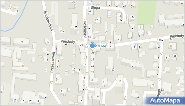 Elbląg, Kościuszki Tadeusza, gen., 16, mapa Elbląga