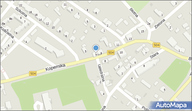 Frombork, Kopernika Mikołaja, 7, mapa Frombork