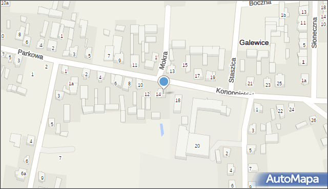 Galewice, Konopnickiej Marii, 16, mapa Galewice