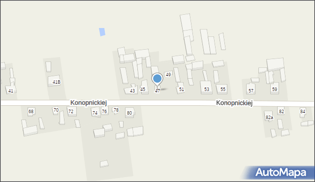 Galewice, Konopnickiej Marii, 47, mapa Galewice