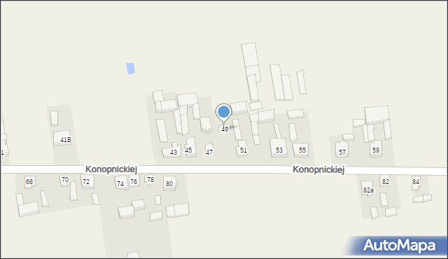 Galewice, Konopnickiej Marii, 49, mapa Galewice