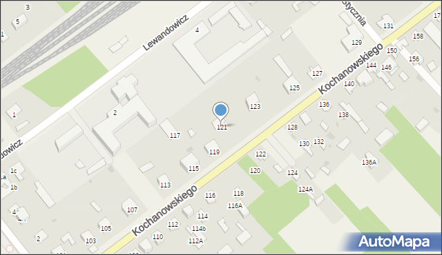 Garbatka-Letnisko, Kochanowskiego Jana, 121, mapa Garbatka-Letnisko