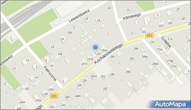Garbatka-Letnisko, Kochanowskiego Jana, 159, mapa Garbatka-Letnisko
