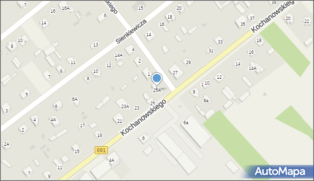 Garbatka-Letnisko, Kochanowskiego Jana, 25A, mapa Garbatka-Letnisko