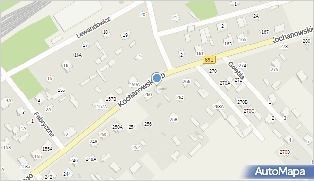 Garbatka-Letnisko, Kochanowskiego Jana, 262, mapa Garbatka-Letnisko