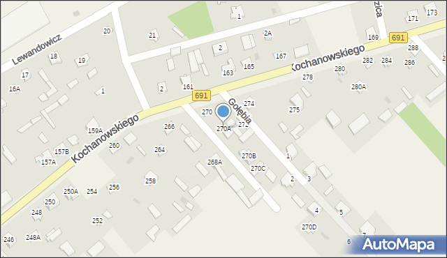 Garbatka-Letnisko, Kochanowskiego Jana, 270A, mapa Garbatka-Letnisko