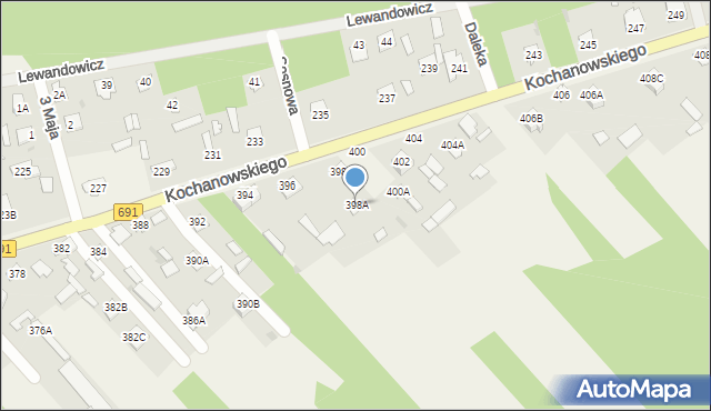 Garbatka-Letnisko, Kochanowskiego Jana, 398A, mapa Garbatka-Letnisko