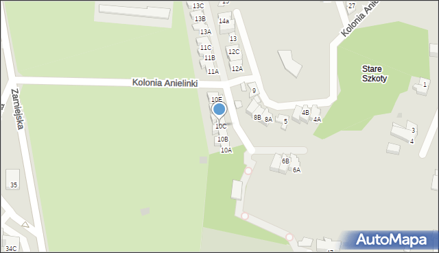 Gdańsk, Kolonia Anielinki, 10C, mapa Gdańska