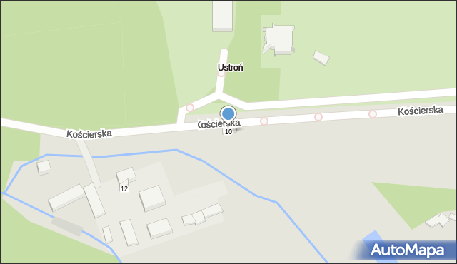 Gdańsk, Kościerska, 10, mapa Gdańska