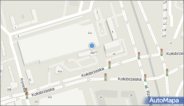 Gdańsk, Kołobrzeska, 41b, mapa Gdańska