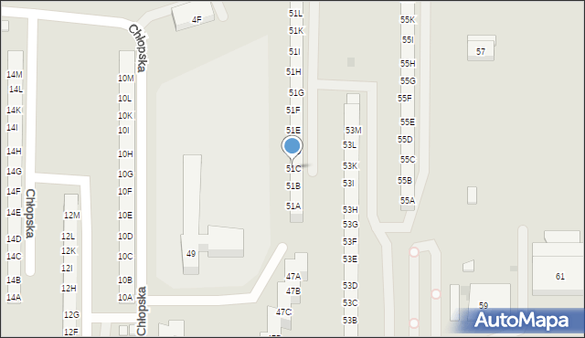 Gdańsk, Kołobrzeska, 51C, mapa Gdańska