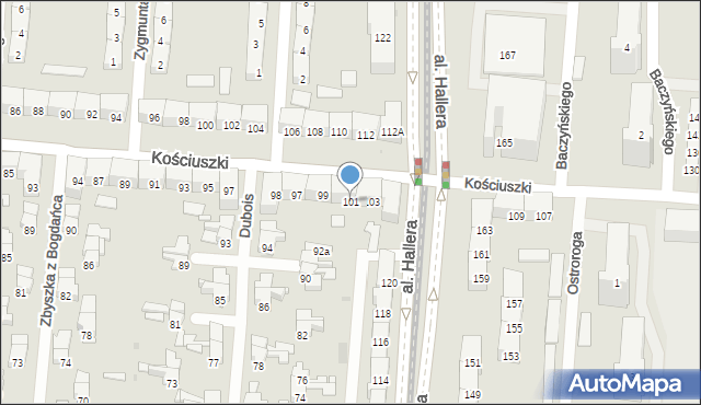 Gdańsk, Kościuszki Tadeusza, gen., 101, mapa Gdańska