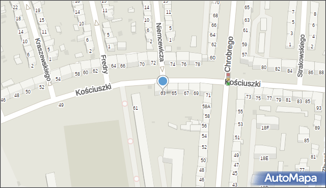Gdańsk, Kościuszki Tadeusza, gen., 63, mapa Gdańska