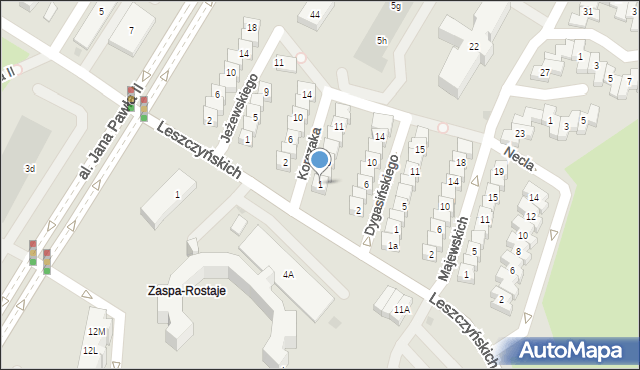 Gdańsk, Korczaka Janusza, 1, mapa Gdańska