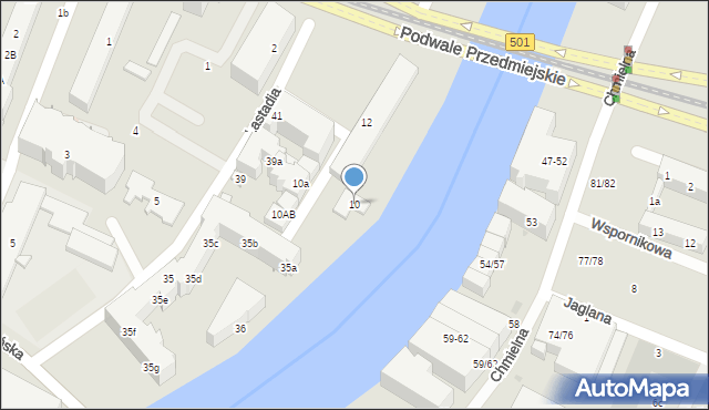 Gdańsk, Kotwiczników, 10, mapa Gdańska