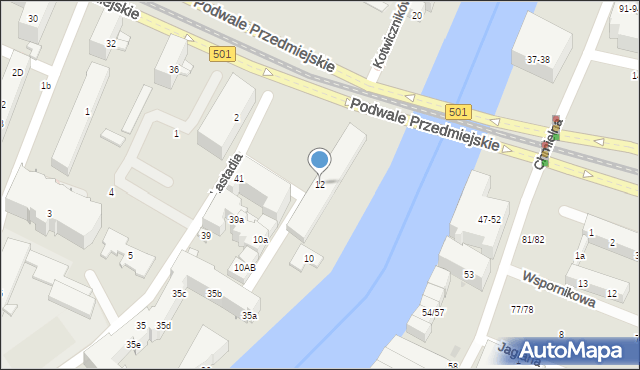 Gdańsk, Kotwiczników, 12, mapa Gdańska