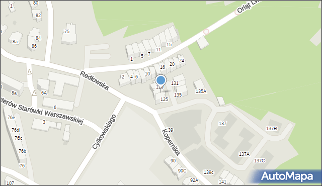 Gdynia, Kopernika Mikołaja, 127, mapa Gdyni