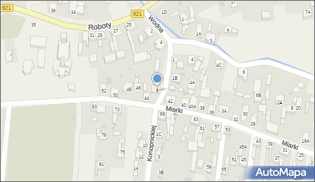Gierałtowice, Konopnickiej Marii, 8, mapa Gierałtowice