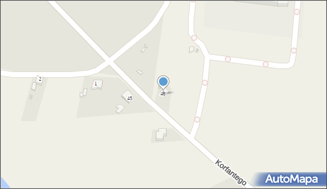 Gierałtowice, Korfantego Wojciecha, 48, mapa Gierałtowice