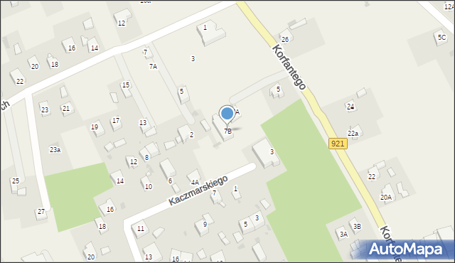 Gierałtowice, Korfantego Wojciecha, 7B, mapa Gierałtowice