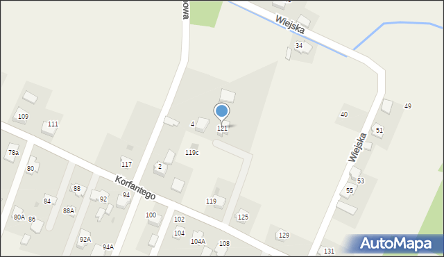 Gilowice, Korfantego Wojciecha, 121, mapa Gilowice