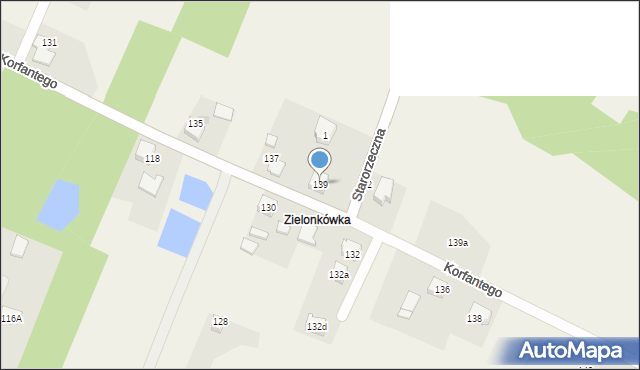 Gilowice, Korfantego Wojciecha, 139, mapa Gilowice