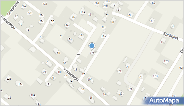 Gilowice, Korfantego Wojciecha, 17b, mapa Gilowice