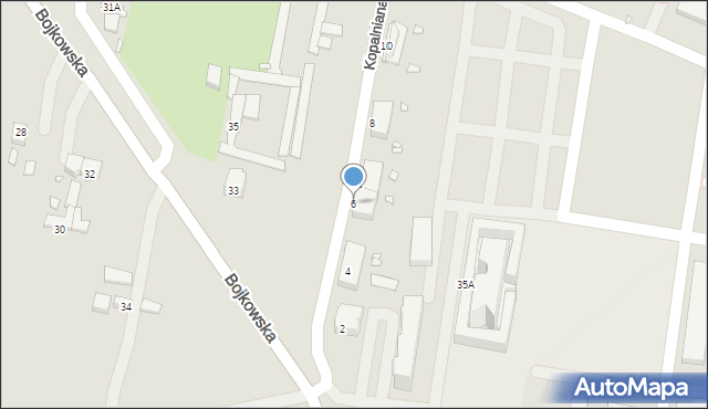 Gliwice, Kopalniana, 6, mapa Gliwic