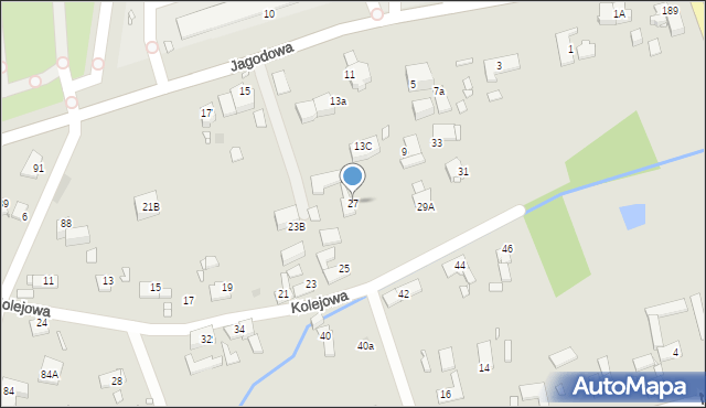 Gliwice, Kolejowa, 27, mapa Gliwic