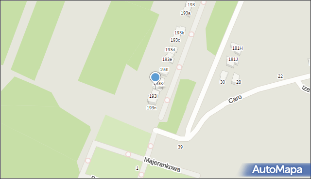 Gliwice, Kozielska, 193j, mapa Gliwic