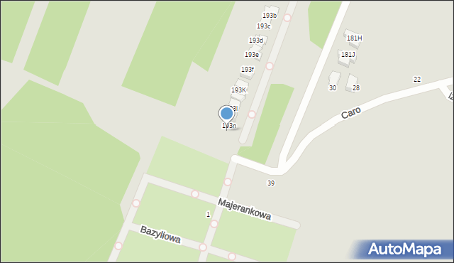 Gliwice, Kozielska, 193p, mapa Gliwic