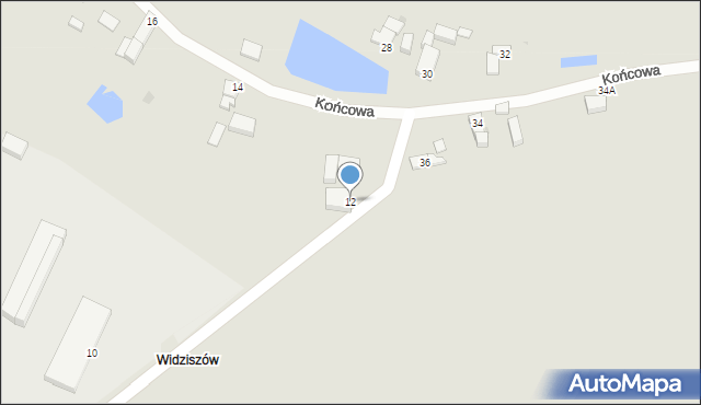 Głogów, Końcowa, 12, mapa Głogów