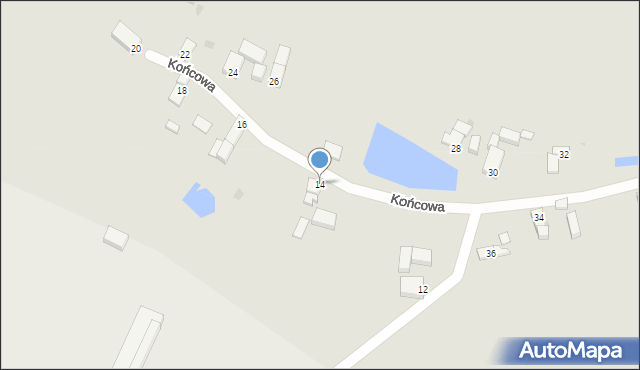 Głogów, Końcowa, 14, mapa Głogów