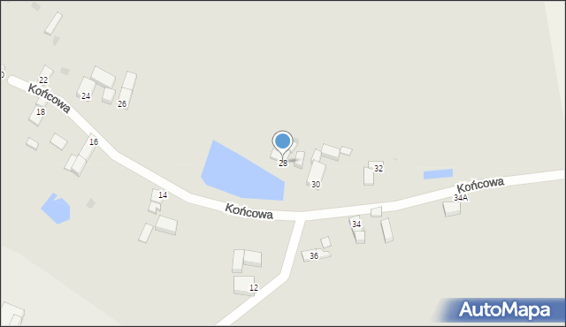 Głogów, Końcowa, 28, mapa Głogów