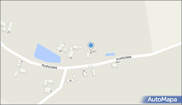 Głogów, Końcowa, 32, mapa Głogów