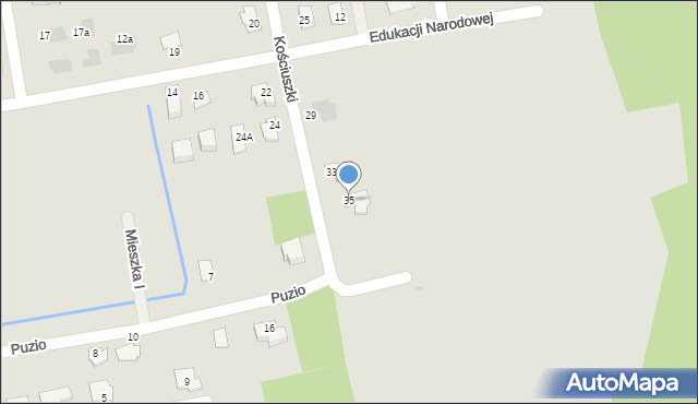 Głogów Małopolski, Kościuszki Tadeusza, gen., 35, mapa Głogów Małopolski