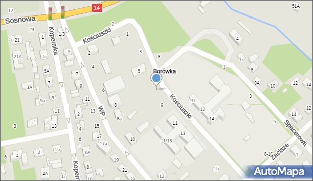 Głowno, Kościuszki Tadeusza, gen., 7A, mapa Głowno