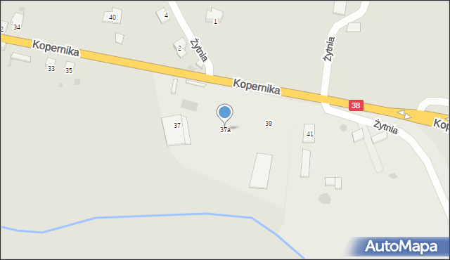 Głubczyce, Kopernika Mikołaja, 37a, mapa Głubczyce