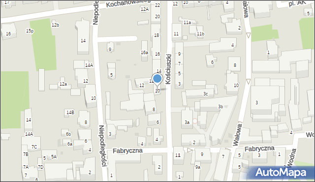 Głubczyce, Kościuszki Tadeusza, gen., 10, mapa Głubczyce