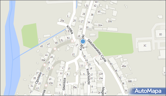 Głuchołazy, Kościuszki Tadeusza, gen., 28, mapa Głuchołazy