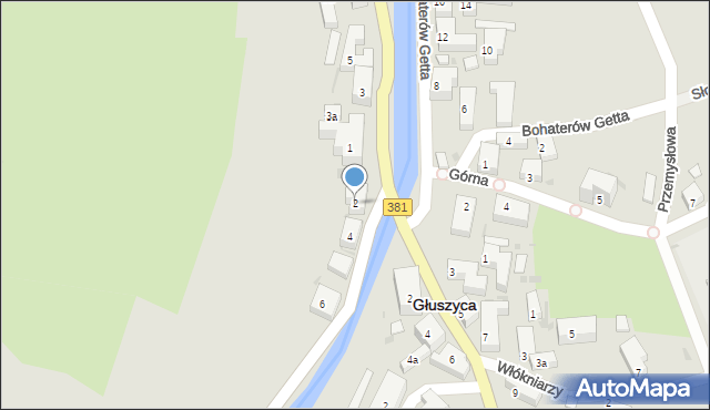 Głuszyca, Kolejowa, 2, mapa Głuszyca