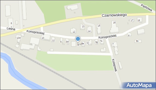 Gniew, Konopnickiej Marii, 8, mapa Gniew