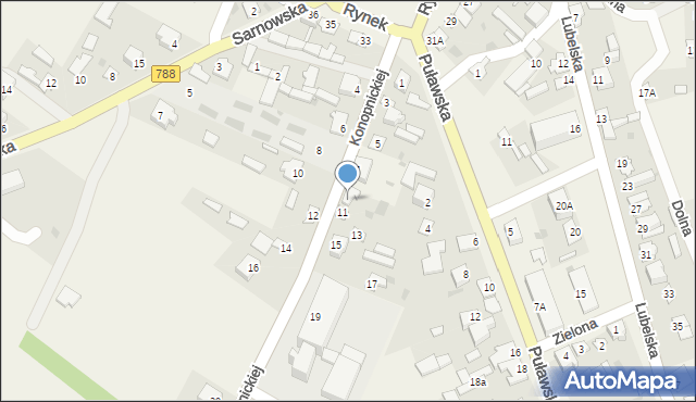 Gniewoszów, Konopnickiej Marii, 9, mapa Gniewoszów