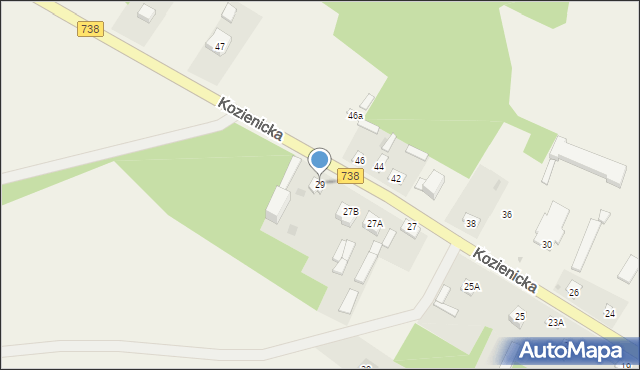 Gniewoszów, Kozienicka, 29, mapa Gniewoszów