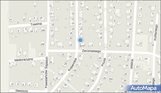 Goczałkowice-Zdrój, Kopernika Mikołaja, 21, mapa Goczałkowice-Zdrój