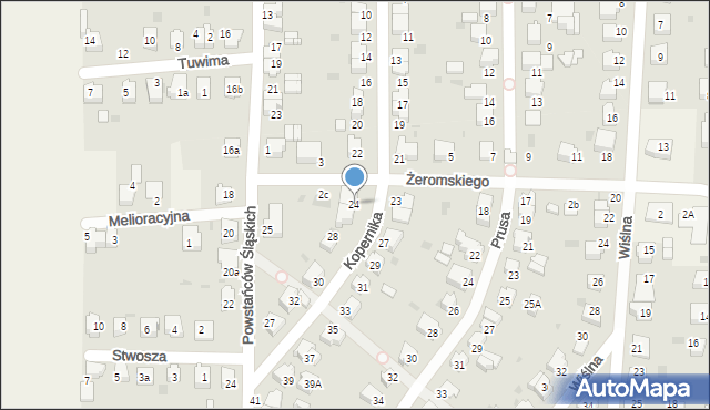 Goczałkowice-Zdrój, Kopernika Mikołaja, 24, mapa Goczałkowice-Zdrój