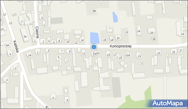 Godziesze Wielkie, Konopnickiej Marii, 13, mapa Godziesze Wielkie