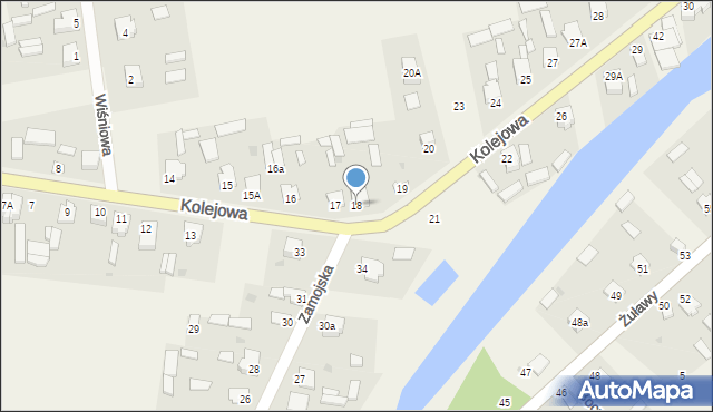 Gołąb, Kolejowa, 18, mapa Gołąb