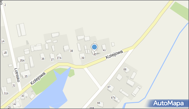 Gołąb, Kolejowa, 40, mapa Gołąb